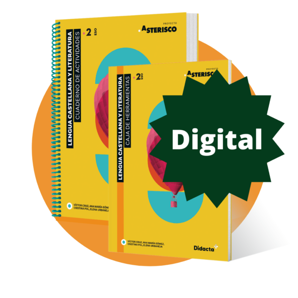 (LD d'alumne) Asterisco 2. Cuaderno de actividades + Caja de herramientas. Llengua Castellana i Literatura per a 2n d'ESO