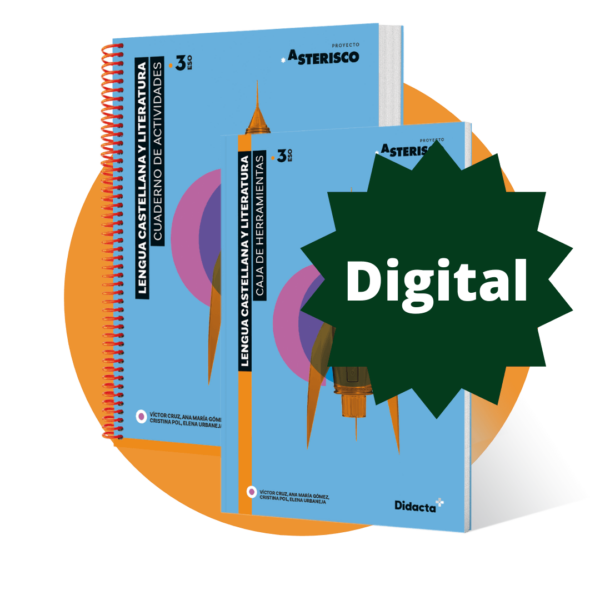 (LD d'alumne) Asterisco 3. Cuaderno de actividades + Caja de herramientas. Llengua Castellana i Literatura per a 3r d'ESO